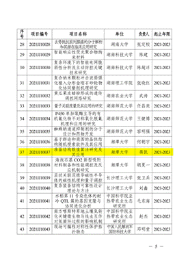 蒋凯 省杰青 2021-湘基金委〔2021〕1号-关于2021年度湖南省自然科学基金项目立项的通知_05